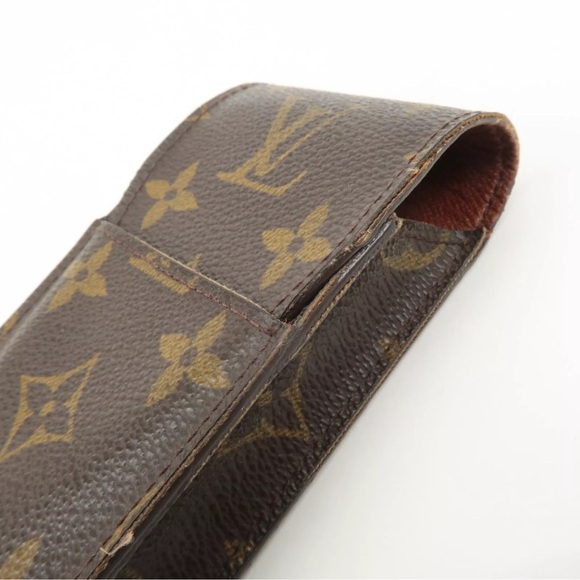 Authentic Louis Vuitton Monogram Etui Cigarette M63024 Used F/S - Picture 7 of 11